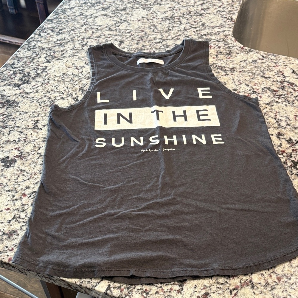 Spiritual Gangster Black and White Graphic Tank